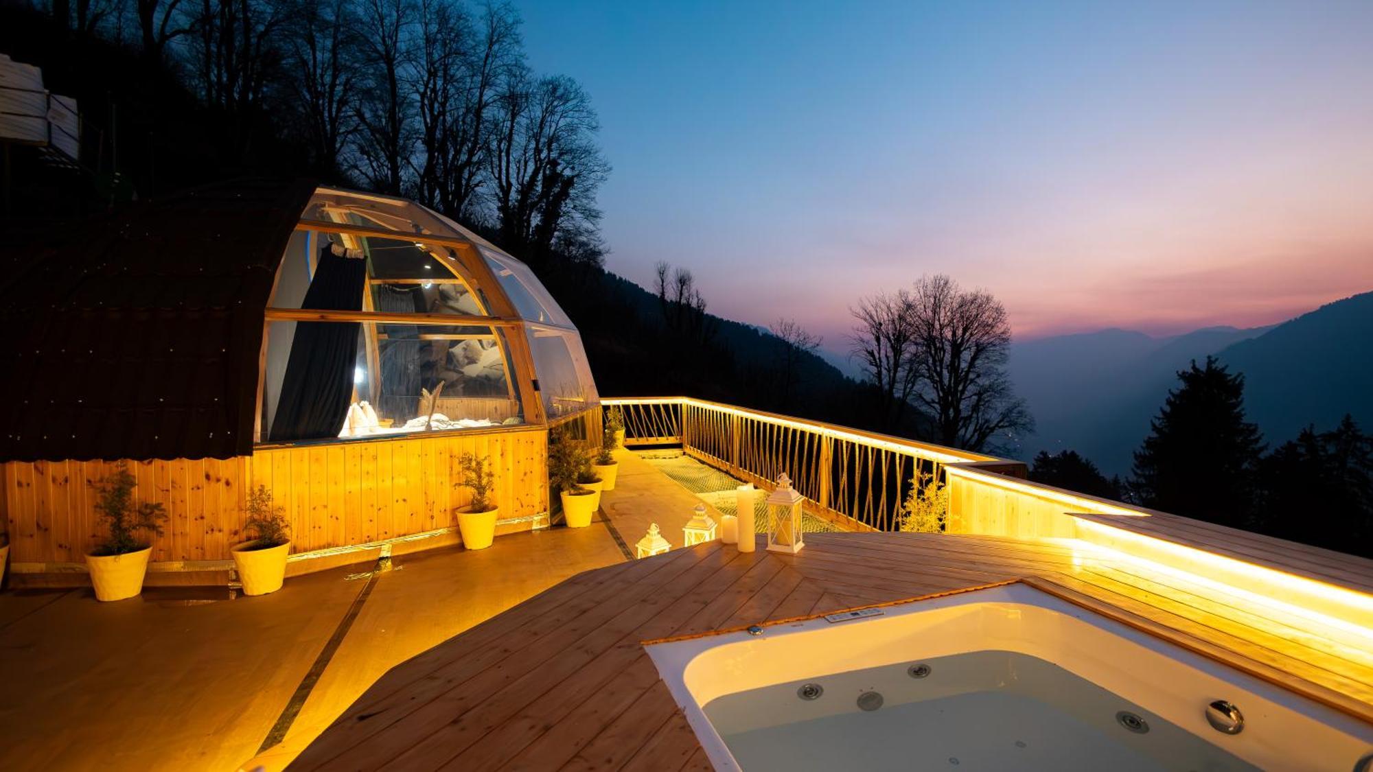 Infinity Sky Glamps Hotel Manāli Exterior foto